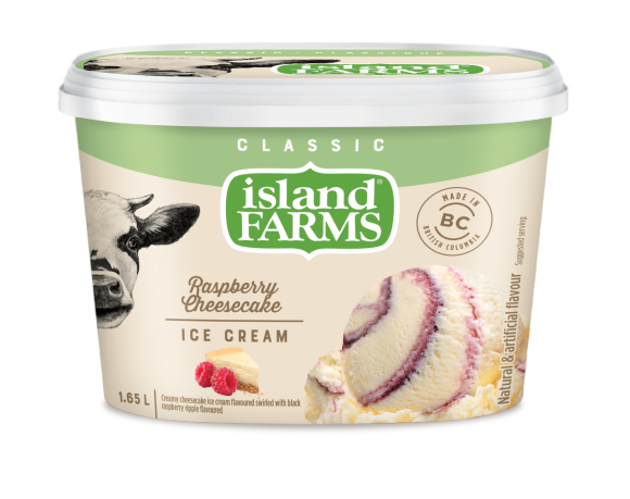 Island Farms Classic Raspberry Cheesecake Ice Cream