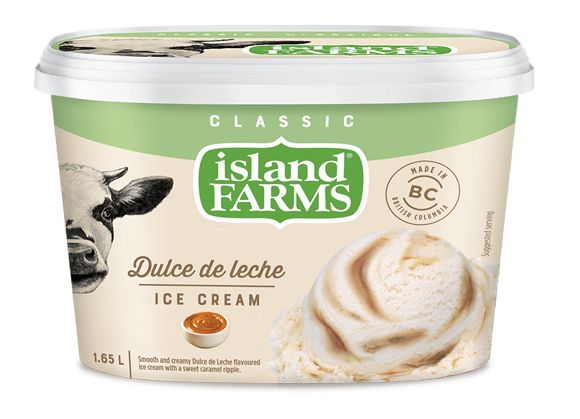 Island farms ice cream Dulce de Leche