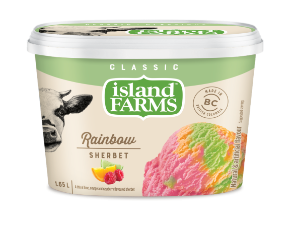 Island Farms Rainbow Sherbet