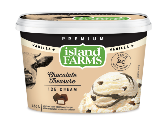 Island Farms Vanilla Plus Chocolate Treasure Ice Cream