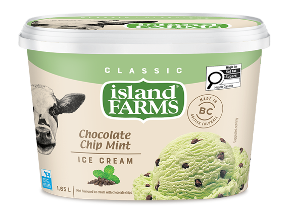 Island Farms Classic Chocolate Chip Mint Ice Cream