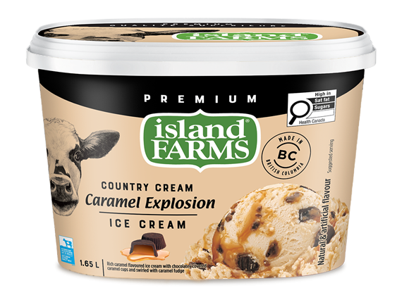 Island Farms Caramel Explosion Ice Cream