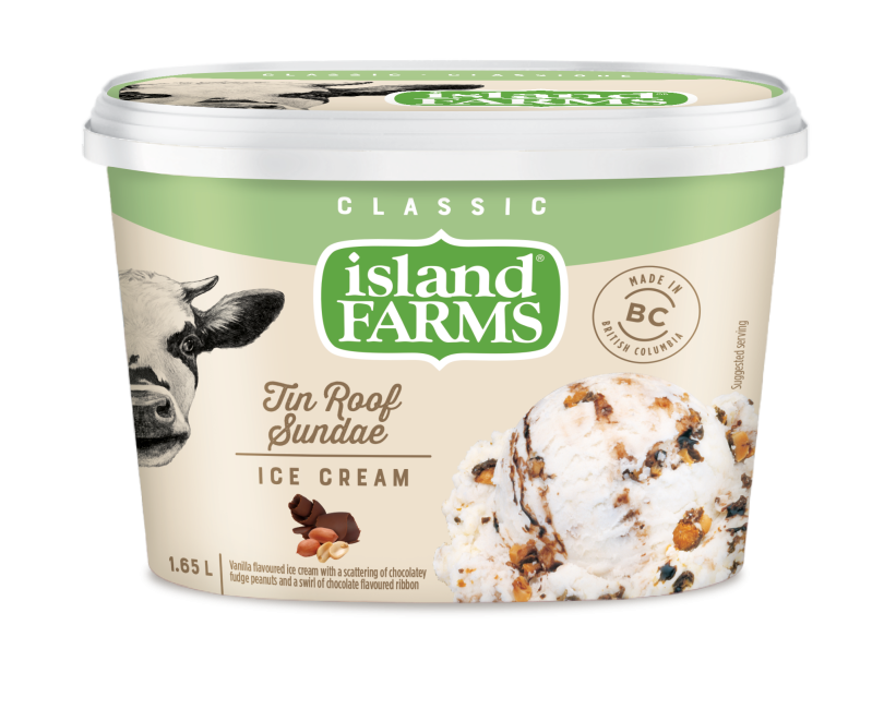 Island Farms Classic Tin Roof Sundae Ice Cream