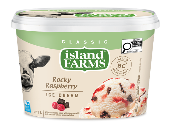 Island Farms Classic Rocky Raspberry Ice Cream Island Farms Classic Rocky Raspberry Ice Cream