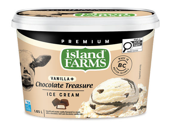 Island Farms Vanilla Plus Chocolate Treasure Ice Cream Island Farms Vanilla Plus Chocolate Treasure Ice Cream